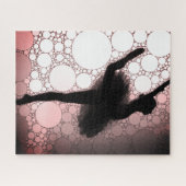 Puzzle Ballet noir rose Danse Ballerina (Horizontal)