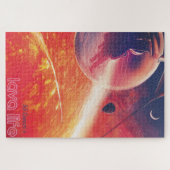 Puzzle Ballon à air chaud extrême sur paysage volcanique (Horizontal)