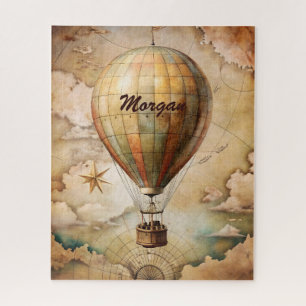 Puzzle Ballon à Air Chaud Vintage Personnalisé Voyage A