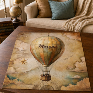 Puzzle Ballon à Air Chaud Vintage Personnalisé   Voyage A