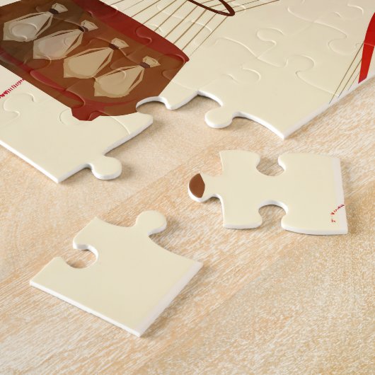 Puzzle Ballon à air : conception motif ludique. (Côté)