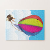 Puzzle Ballon de dessin animé en fuite (Horizontal)