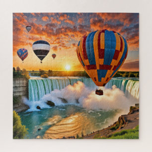 Puzzle Ballons à air chaud au-dessus des chutes Niagra