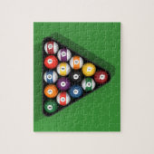 Puzzle : Ballons de billard sur le pied vert (Vertical)