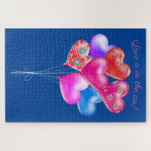 Puzzle Ballons de la Saint Valentin | L'amour est dans l' (Horizontal)