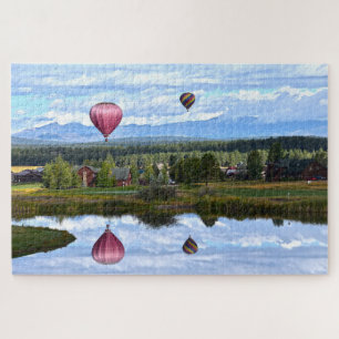 Puzzle Ballons sur le terrain de golf de Pagosa Springs,