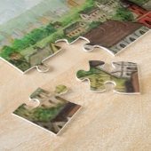 Puzzle Ballooning Over Paris Art Peinture Illustration (Côté)