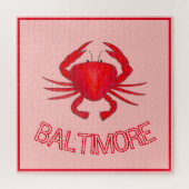 Puzzle Baltimore MD Maryland Crabes rouges Crustacé fruit (Vertical)