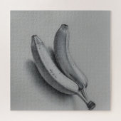 Puzzle Banane Exotique en Gris (Horizontal)