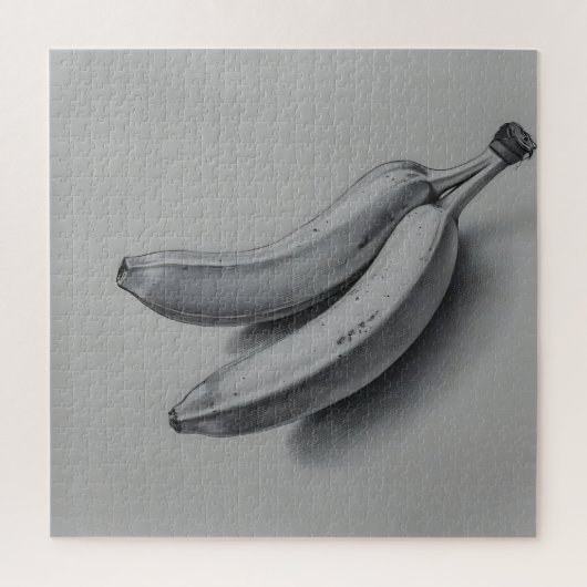 Puzzle Banane Exotique en Gris (Vertical)