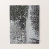 Puzzle Banc de parc en neige fraîche (Vertical)