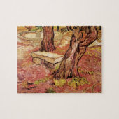 Puzzle Banc de pierre Van Gogh en Jardin, Hôpital St Paul (Horizontal)