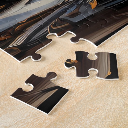 Puzzle Banc Magic Workshop surplombant une baie d'Imagina (Côté)