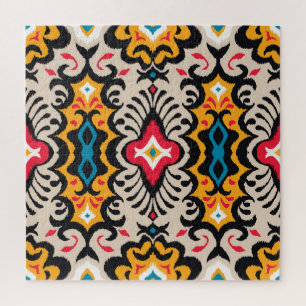 Puzzle Bandana Print : Vintage Paisley Silk.