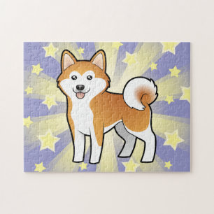 Puzzle Bande dessinée Akita Inu/Shiba Inu