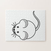 Puzzle Bande dessinée (blanche) de souris (Horizontal)