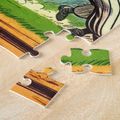 Puzzle Bande dessinée de baseball rétro (Côté)