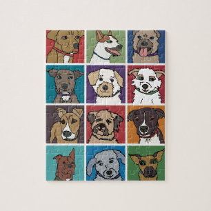 Puzzle Bande dessinée de chien de délivrance