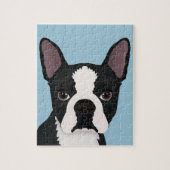 Puzzle bande dessinée de terrier de Boston (Vertical)