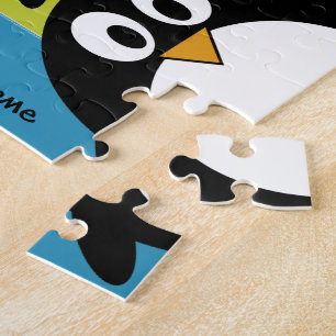 Puzzle Bande dessinée mignonne de pingouin avec le