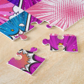 Puzzle bande dessinée super héros personnalisé (Côté)