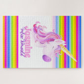 Puzzle Bandes arc-en-ciel de licorne (Horizontal)