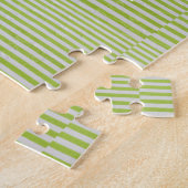 Puzzle Bandes blanches vert citron professeur nom de l'en (Côté)