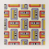 Puzzle Bandes cassettes rétro : motif sans soudure. (Horizontal)