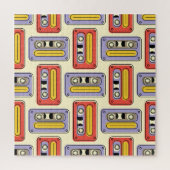Puzzle Bandes cassettes rétro : motif sans soudure. (Vertical)