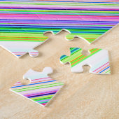 Puzzle Bandes néon colorées chaudes (Côté)
