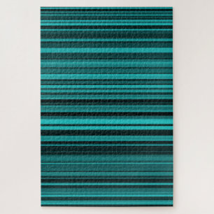Puzzle Bandes noires turquoises
