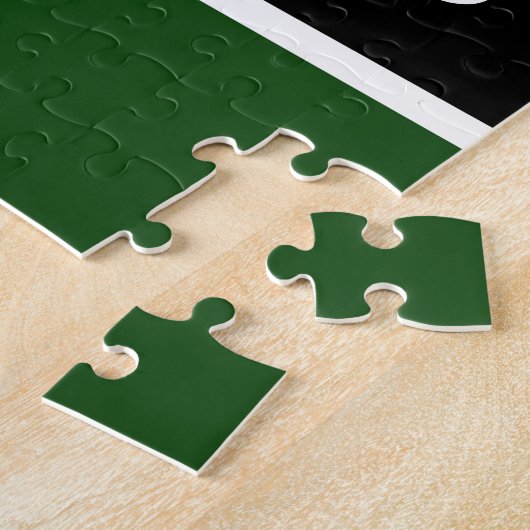 Puzzle Bandes Rouges Et Vertes (Côté)