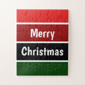 Puzzle Bandes Rouges Et Vertes (Vertical)