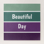 Puzzle Bandes Vertes Et Violettes (Vertical)