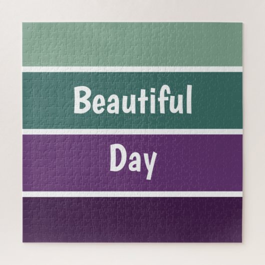 Puzzle Bandes Vertes Et Violettes (Vertical)