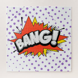 Puzzle Bang Retro Action Comic Book Bubble