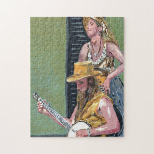 Puzzle Banjo Player,