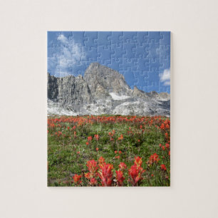 Puzzle Banner Peak Fleurs sauvages - Ansel Adams Wilderne