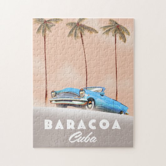 Puzzle Baracoa Cuba voiture ancienne (Vertical)