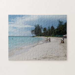 Puzzle Barbados Sunny Beach Scene.
