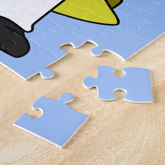 Puzzle Barbier À Rex Tyrannosaurus Avec Ciseaux. (Côté)