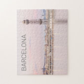 Puzzle Barcelona Skyline Sunset Catalogne Espagne (Vertical)