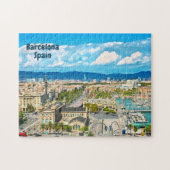 Puzzle Barcelone, Espagne Belle vue sur la ville (Horizontal)