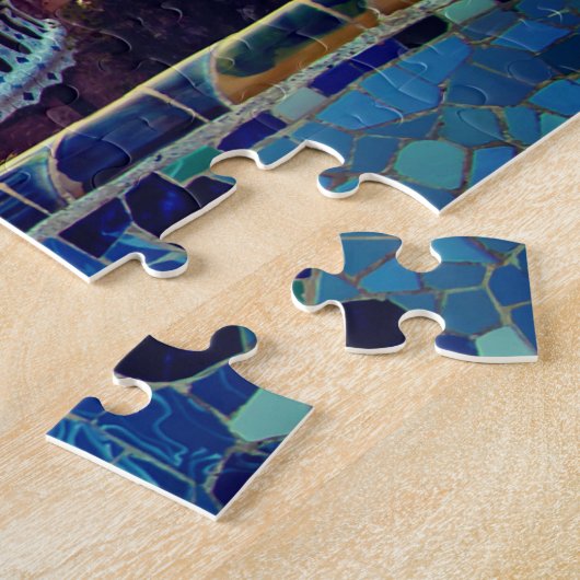 Puzzle Barcelone, Espagne - Parc Guell (Côté)