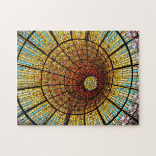 Puzzle Barcelone Espagne Vitrail Photo Voyage