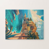 Puzzle Bari Italie Travel Art Vintage (Horizontal)
