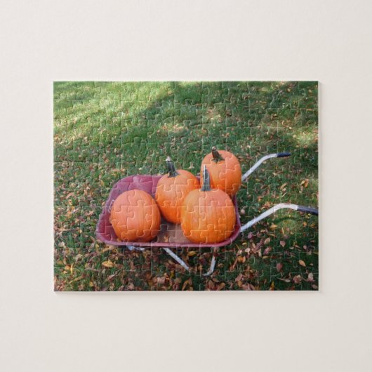 Puzzle Baril de roue de citrouilles (Horizontal)