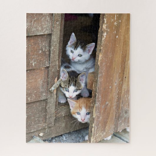 Puzzle Barn Kittens (Vertical)