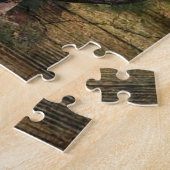 Puzzle Barn Wood Chicken french country rooster (Côté)