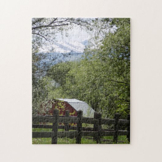 Puzzle Barne rouge (Vertical)